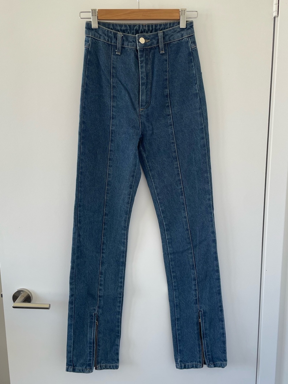 Rotate Birger Christensen Jada zip-ankle flared jeans